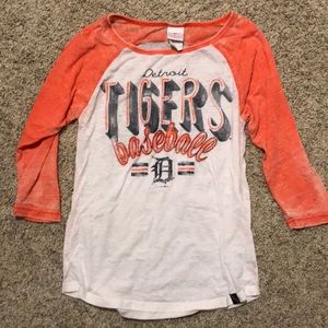 Detroit Tigers 3/4 sleeve baseball shirt